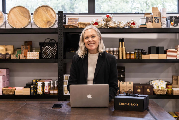 Crowe & Co gift box packaging