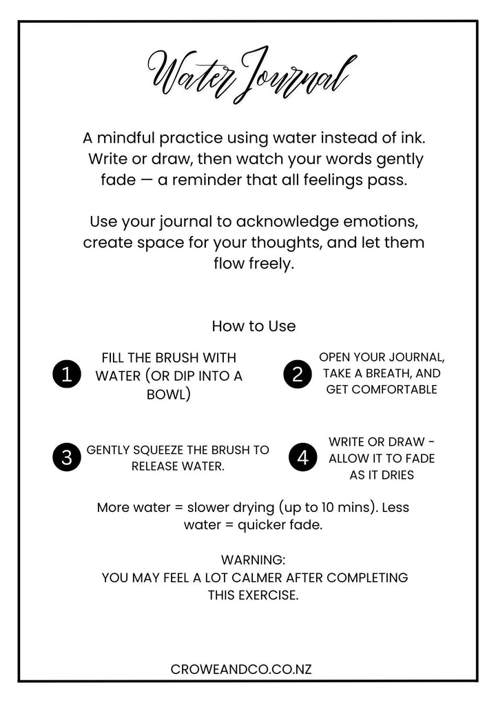 Water Journal with Felt Folder