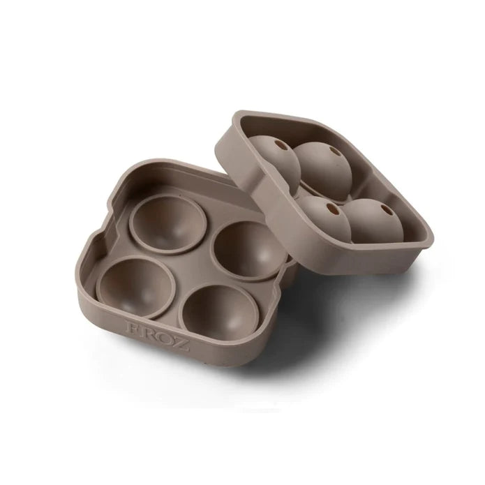 Taupe 4 x Sphere Ice Tray