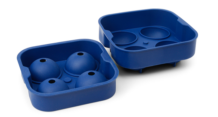 Blue 4 x Sphere Ice Tray