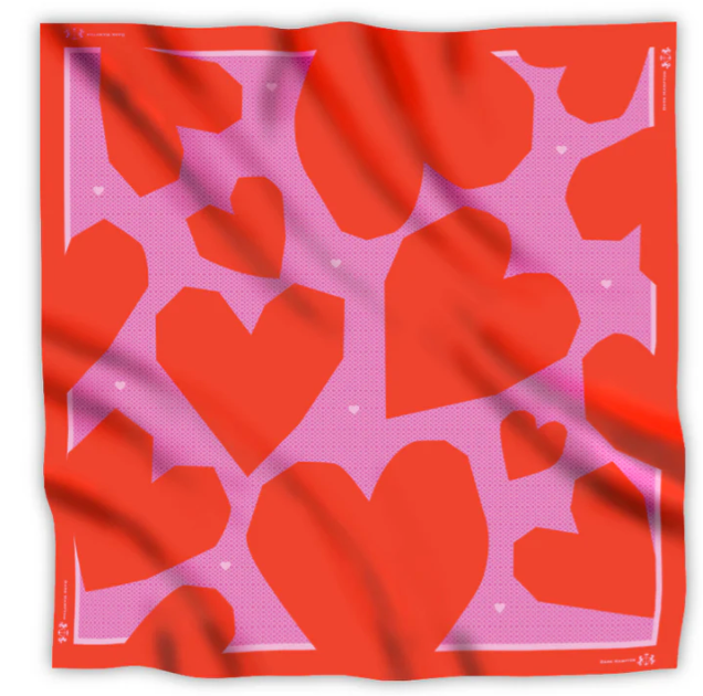 Dark Hampton - THE HAVE HEART 2025 Limited Edition Scarf - Pink Ribbon