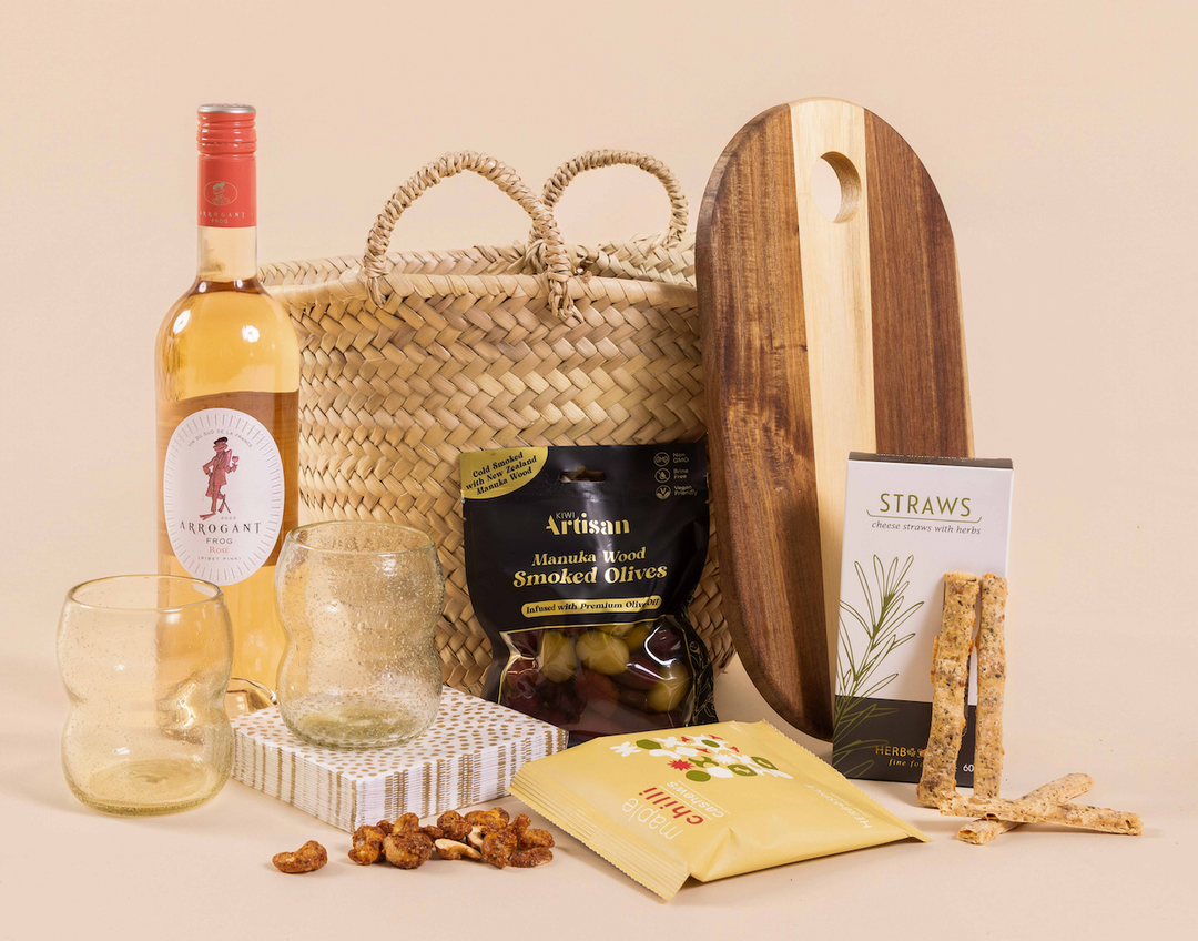 Gather &amp; Graze Basket with Rose