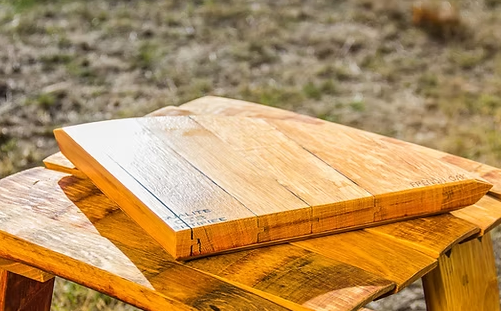 Wine Barrel Oak Cheese Wedge