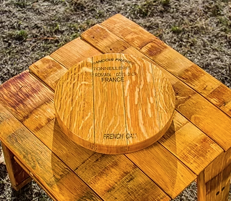 Wine Barrel Oak Round Mini Lazy Susans