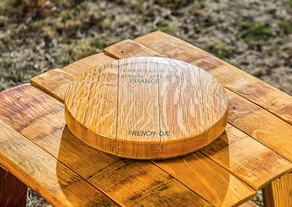 Wine Barrel Oak Round Mini Lazy Susans