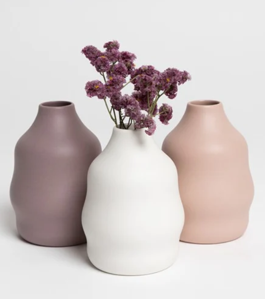 White Harmie Vase Rosie