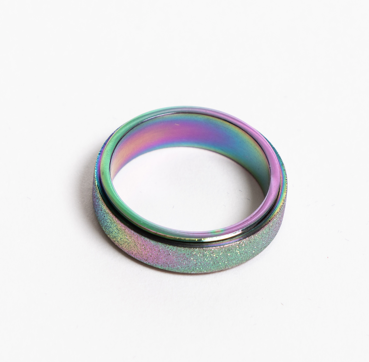 Rainbow Fidgit ring