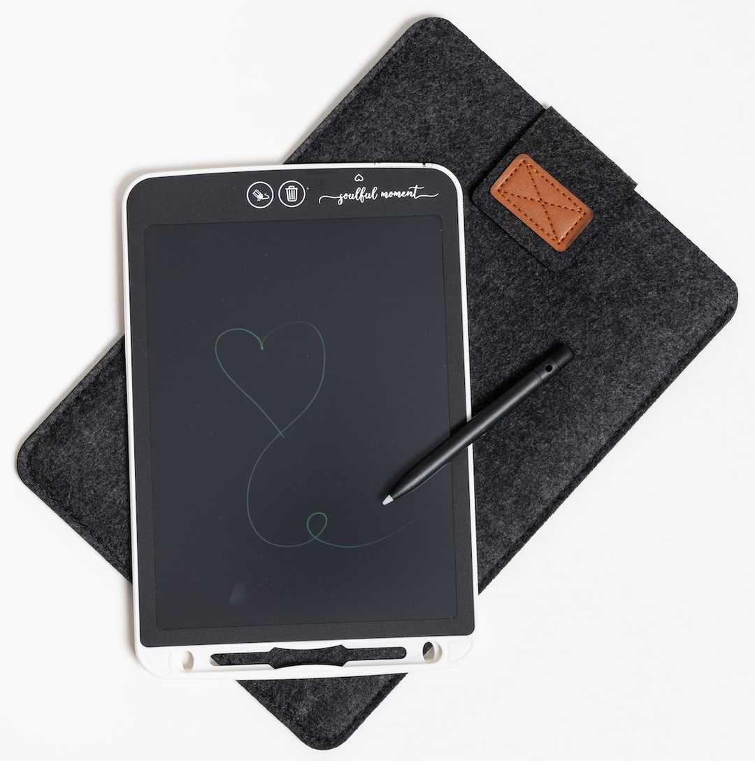 LCD Screen with felt folder