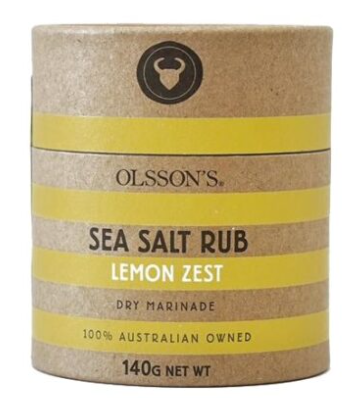 Olsson’s Sea Salt Rub Lemon Zest Canister