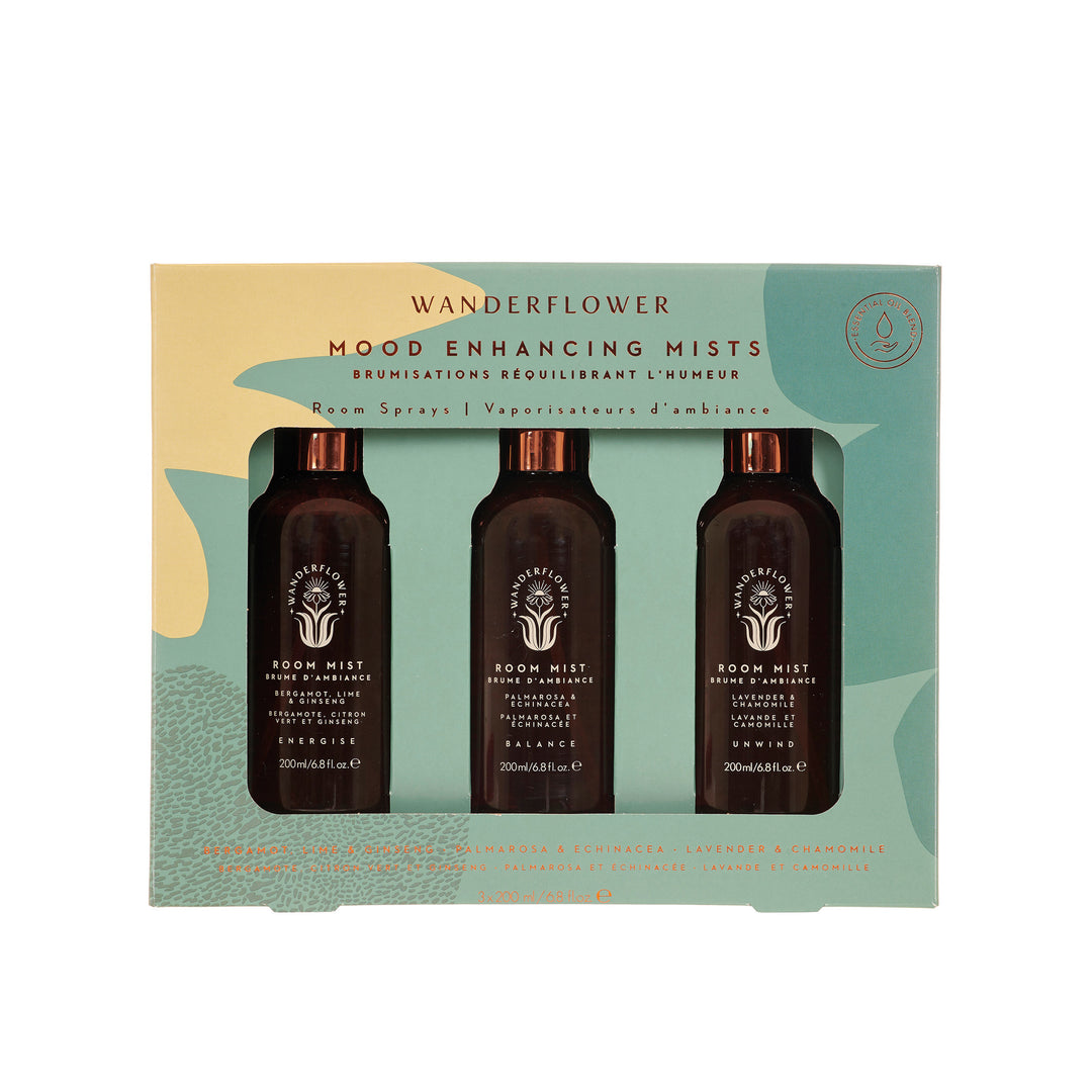 Mood Enhancing Set of 3 Room Mists