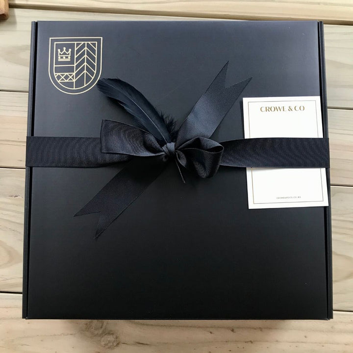 Gift Box Inc Tissue, Ribbon, Feather &amp; Card