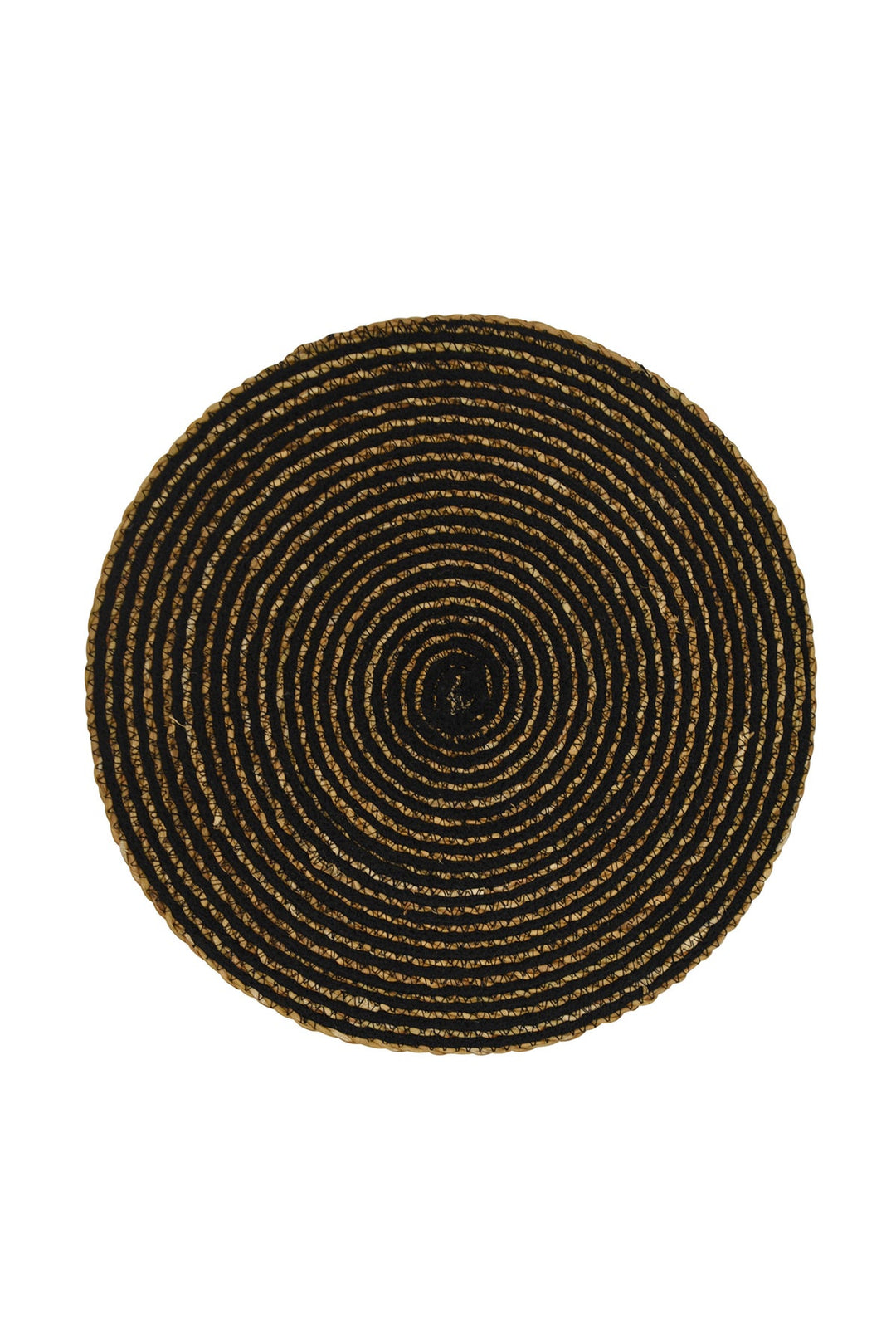 Single Placemat Round Simply Black