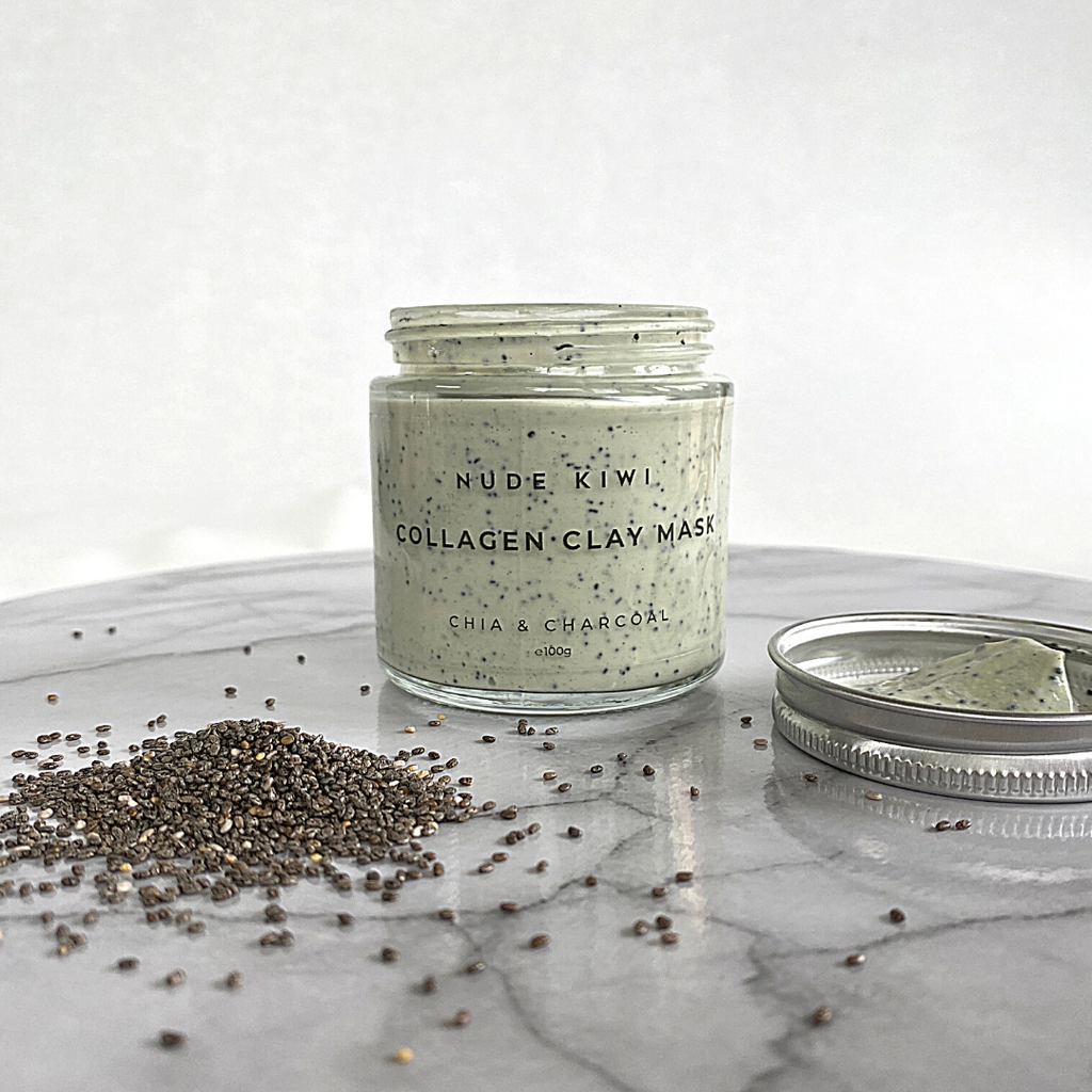 Collagen Clay Mask - Chia & Charcoal