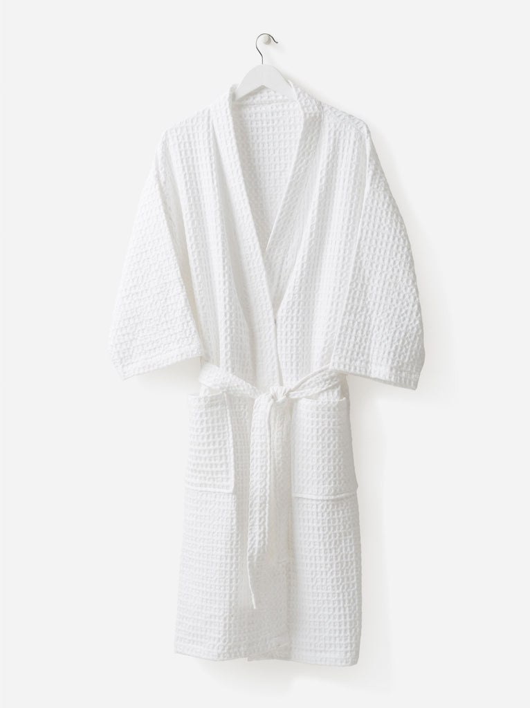 Embroidered Robe - Linen or Waffle