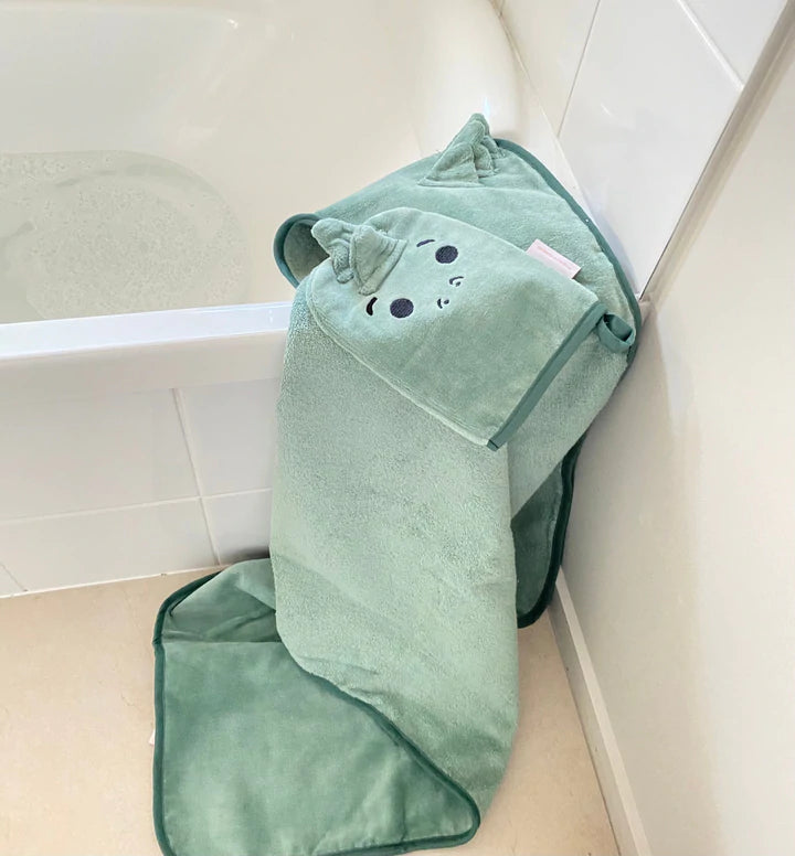 Hooded Bath Towel & Wash cloth Set